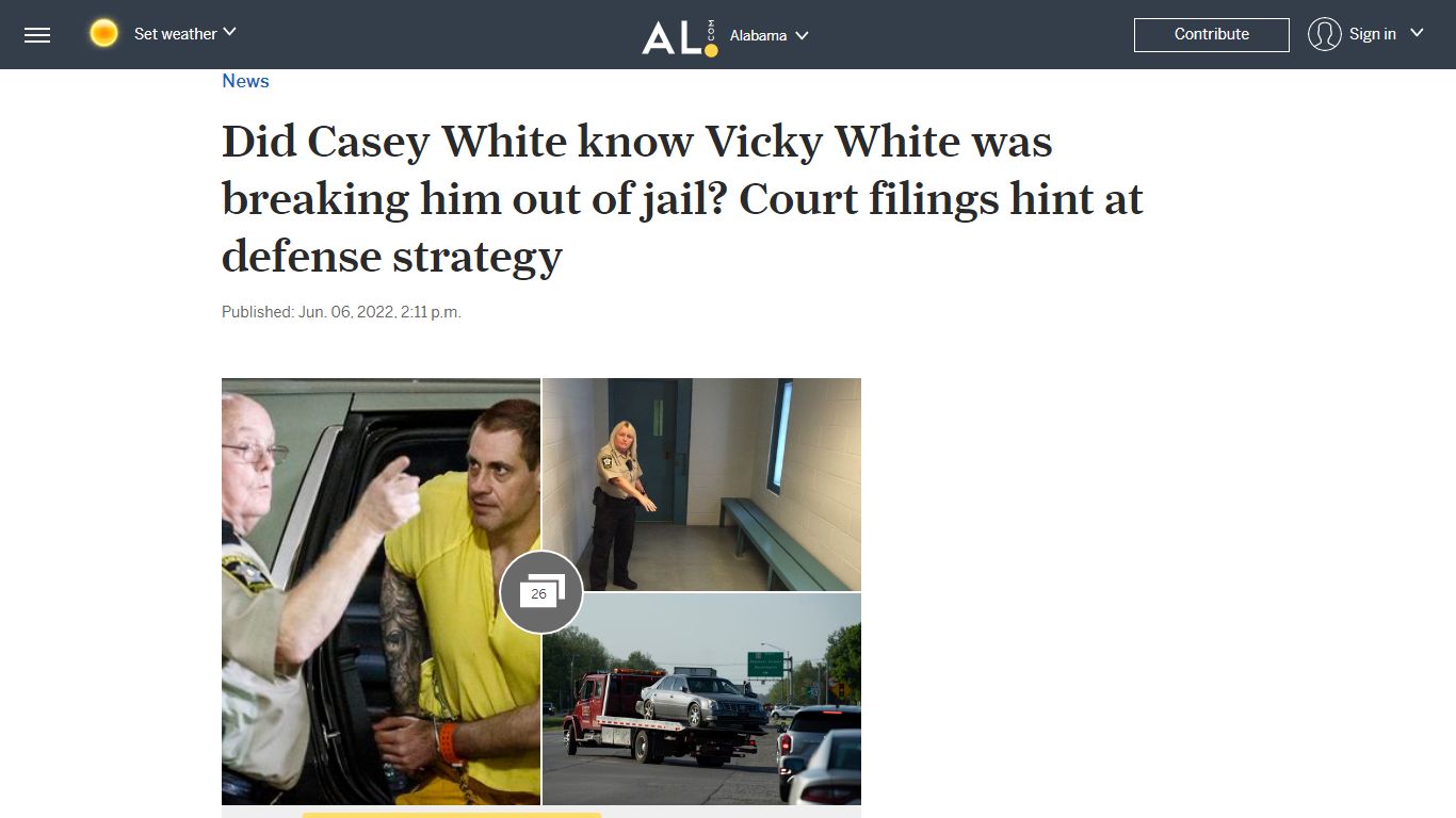 Did Casey White know Vicky White was breaking him out of jail ... - al