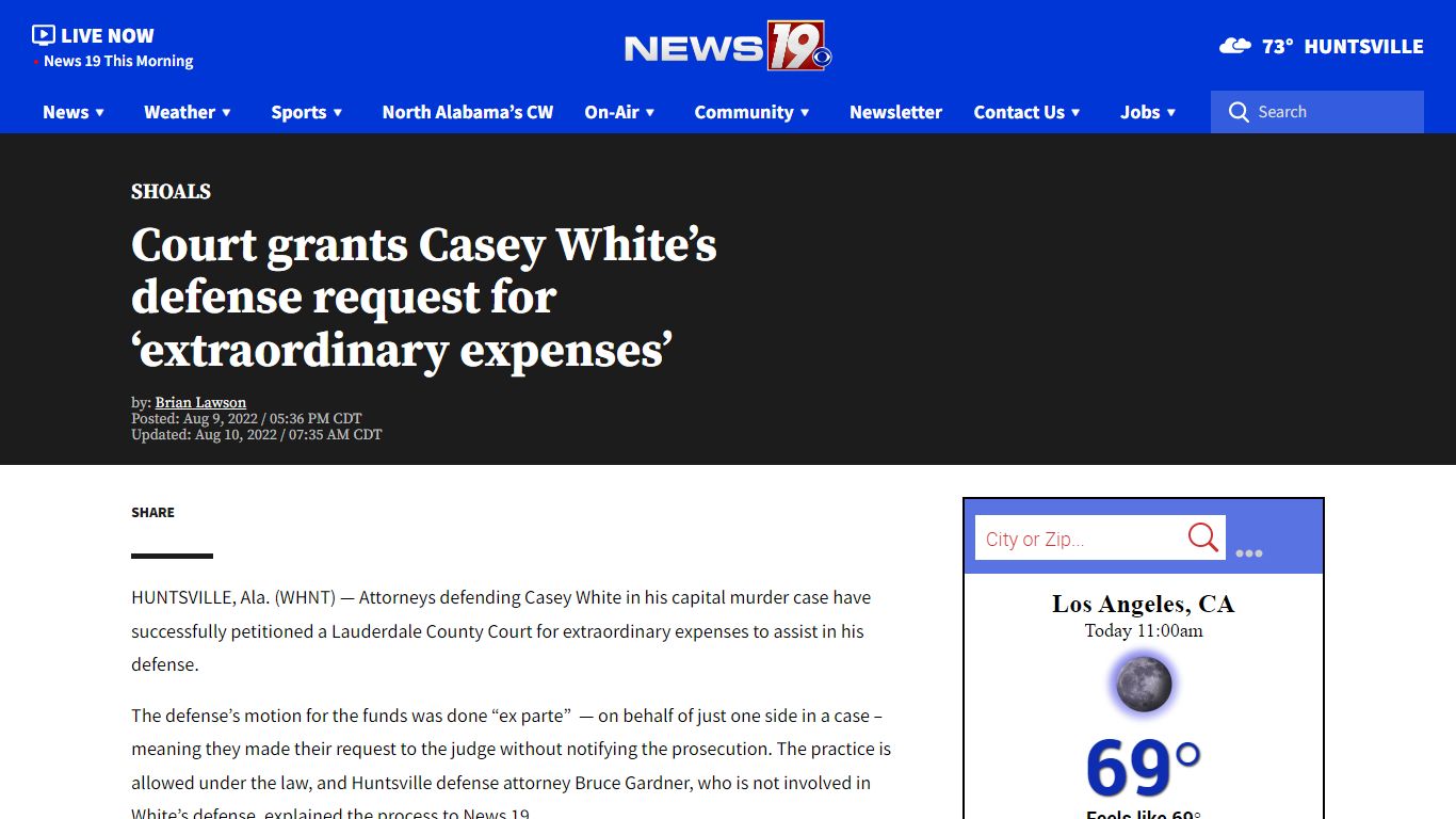 Court grants Casey White's defense request for 'extraordinary expenses ...